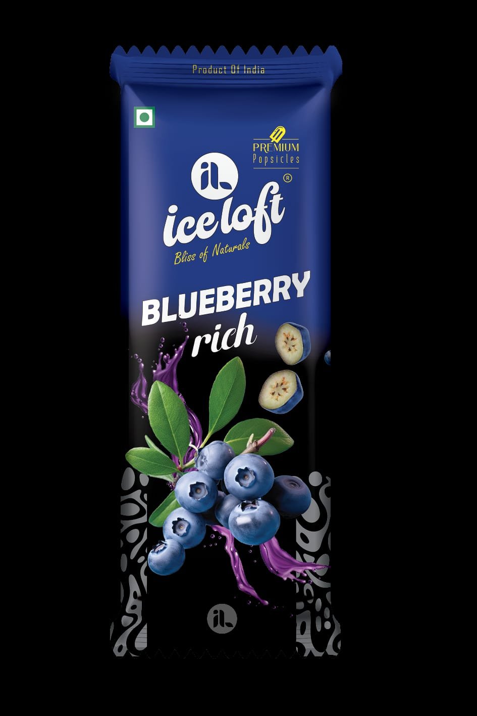ICE LOFT Blueberry Rich premium popsicle