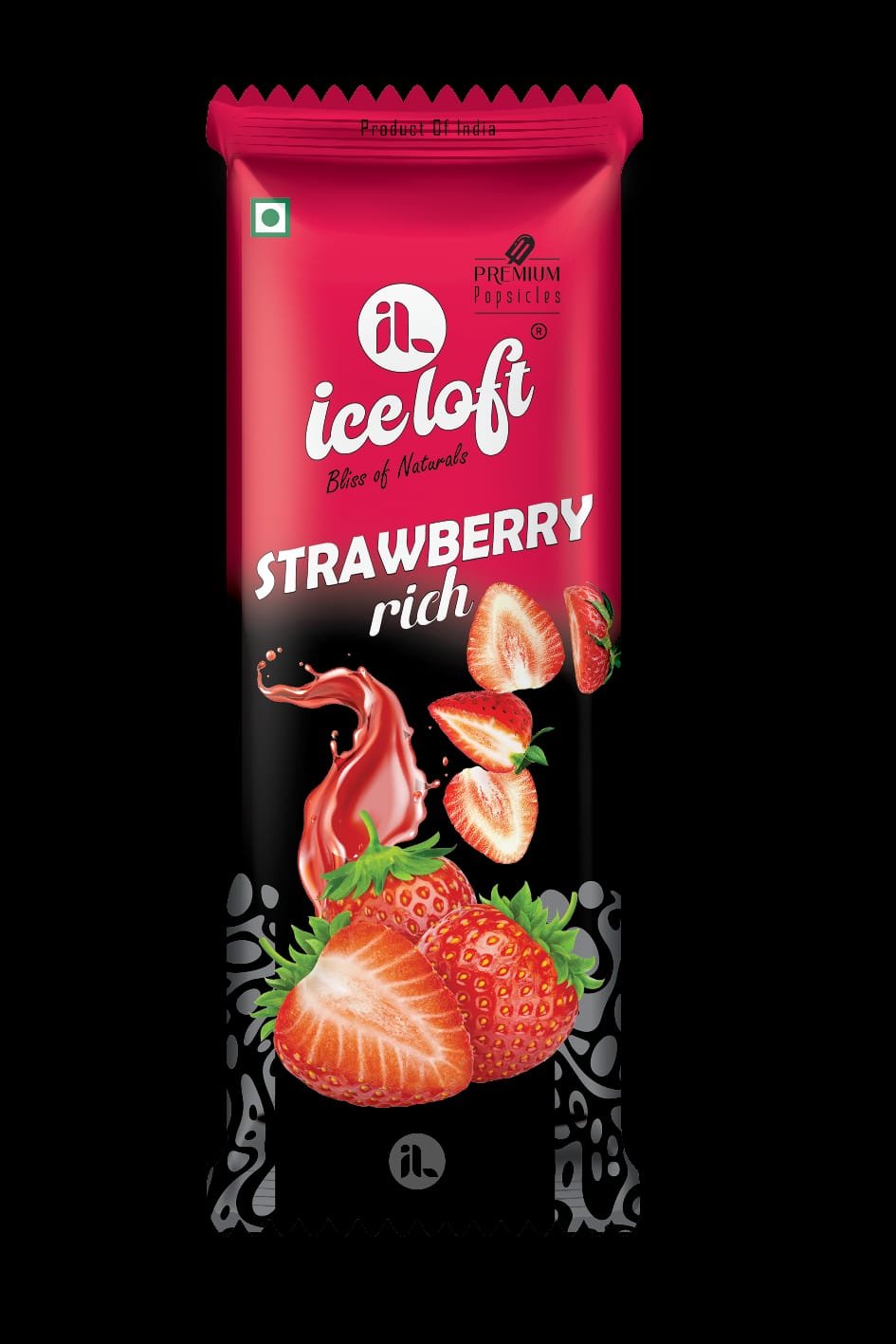 ICE LOFT Strawberry Rich premium popsicle