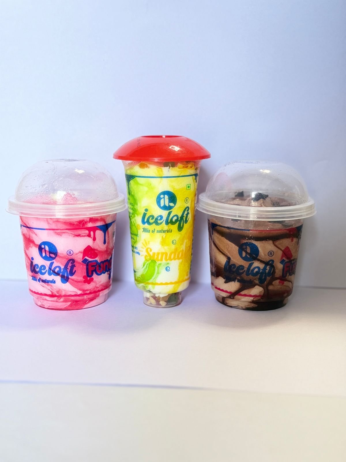 ICE LOFT Sundae and Fundae cups