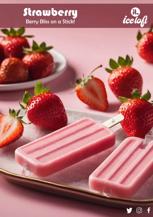 Strawberry Cream milky ice cream