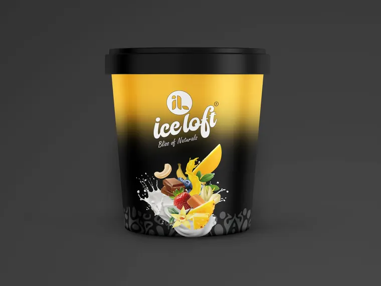 Vanilla tub ice cream